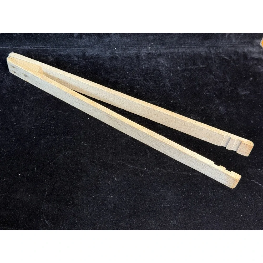 Vintage 4pc Kitchen Utensils: Ekco, Montgomery Ward Spatula Set and Wooden Tongs